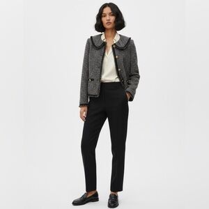 DKNY open-front tweed blazer jacket